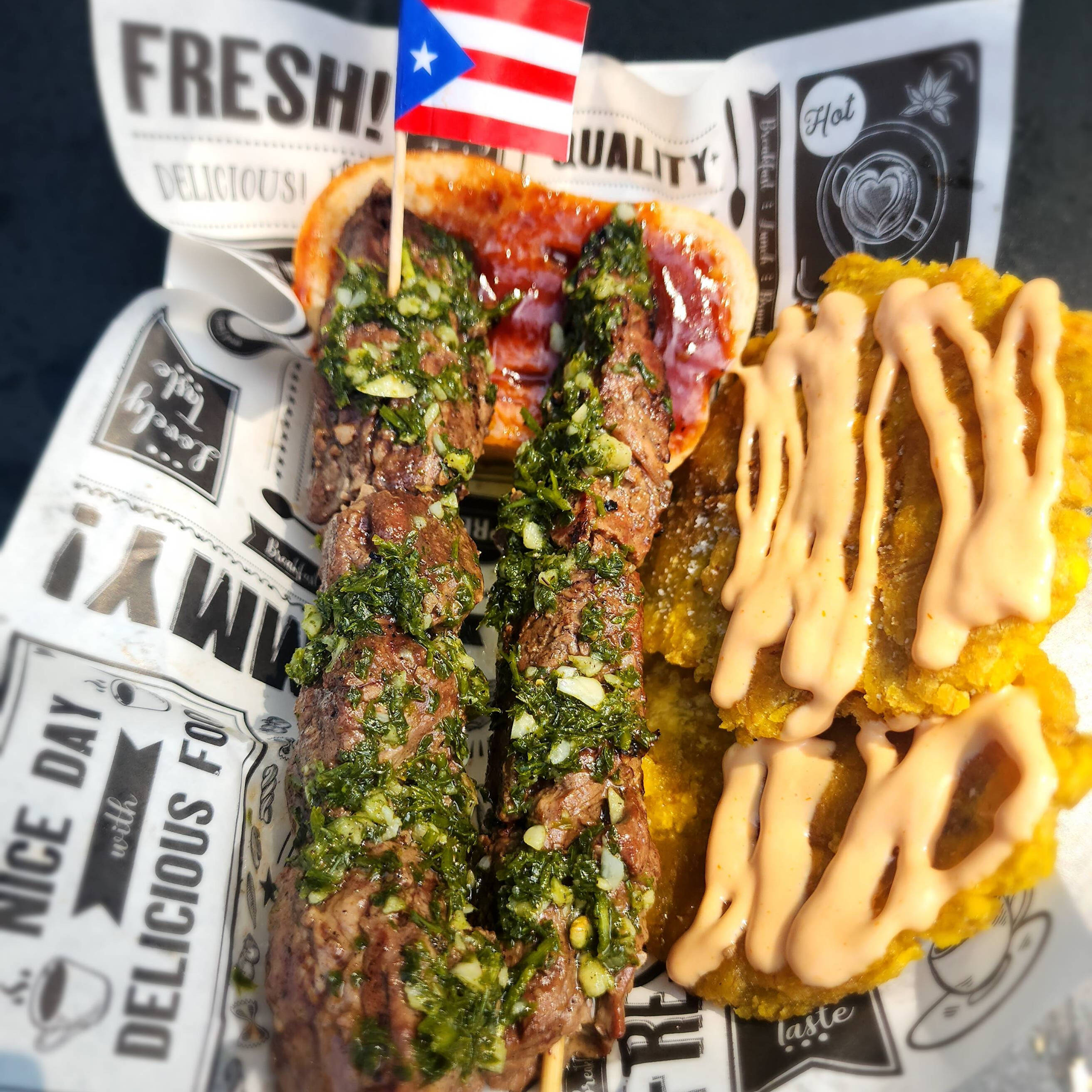 Churrasco, skirt steak skewers