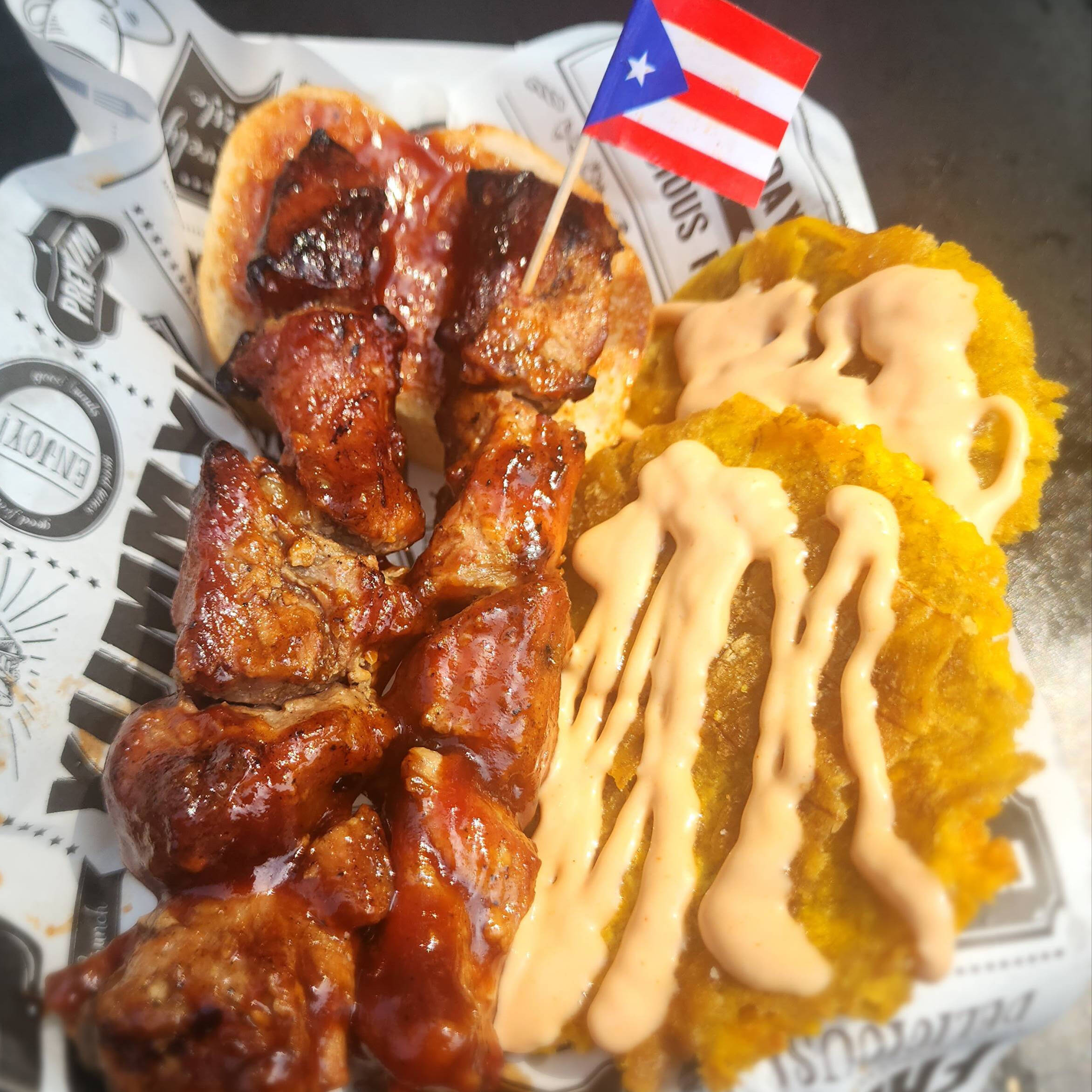 Pinchos de Cerdo, pork skewers